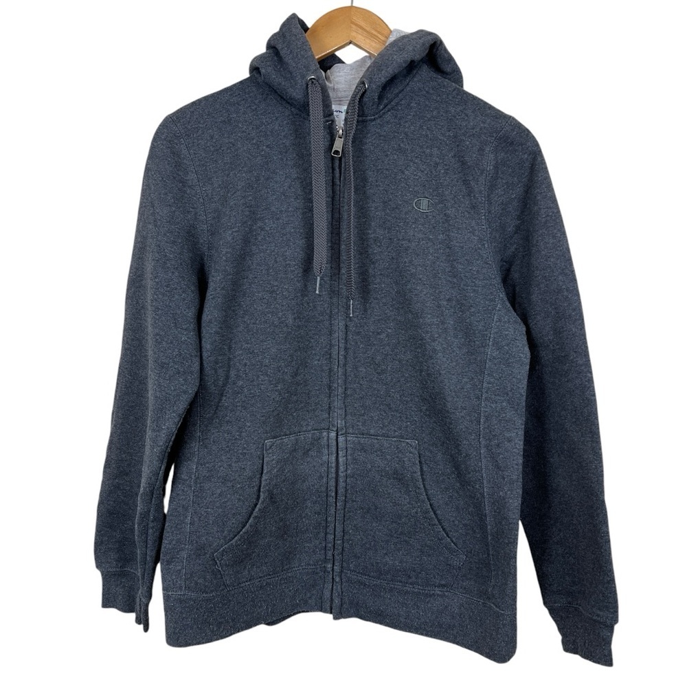 Champion ECO Authentic Men’s Hoodie Full Zip Dark Gray Size Large